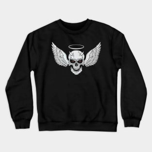 Angel  Demon Skull Crewneck Sweatshirt